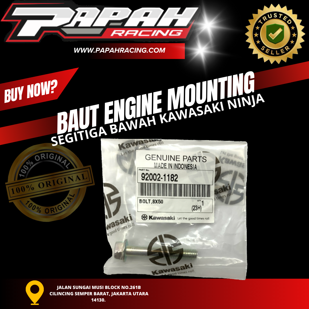 BAUT ENGINE MOUNTING SEGITIGA BAWAH NINJA 